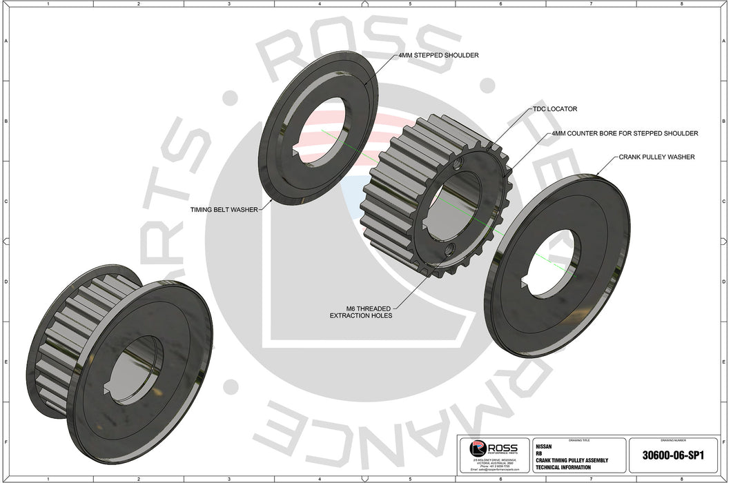 Nissan CA18 Crank Timing Pulley and Shields