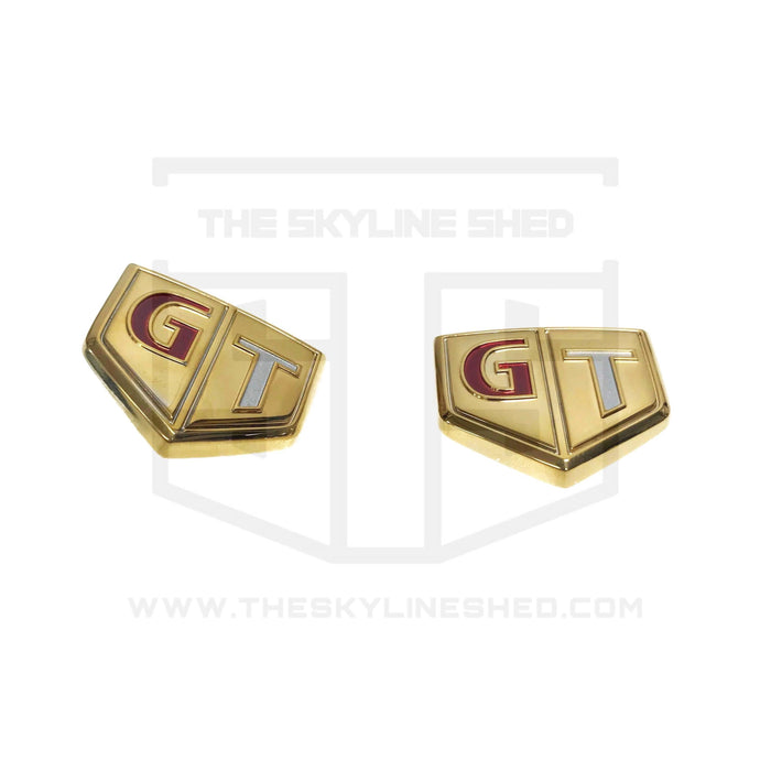 22k Gold Plated R34 GTR Emblem Set