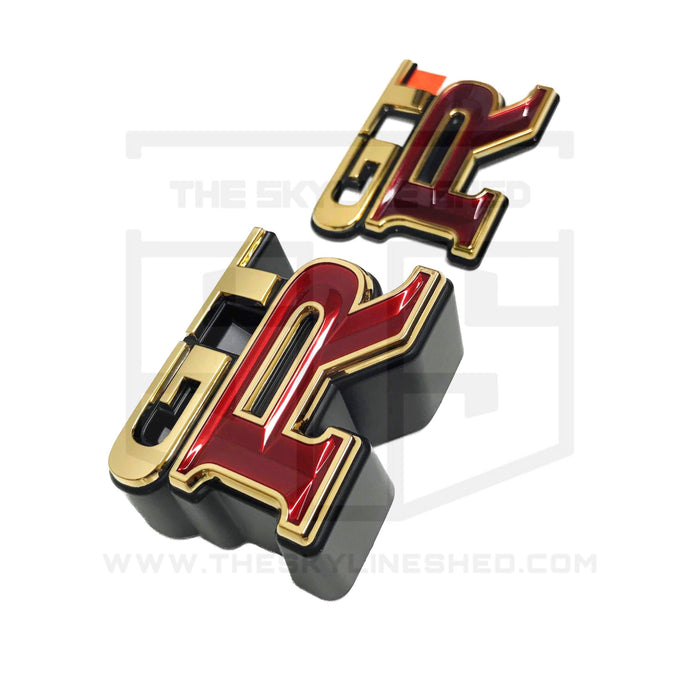 22k Gold Plated R34 GTR Emblem Set