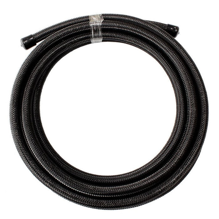 200 Series PTFE (Teflon®) Black Stainless Steel Braided Hose -6AN