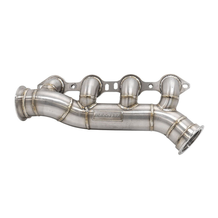 GM LS Passenger Side Single Turbo Stainless Steel Manifold 3" V-Bands, Suits GM LS Cross Over Turbo Manifold