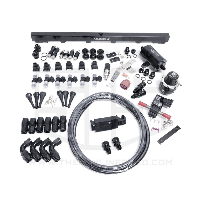 RB20DET Custom Braided Premium E85 Engine Bay Fuel Kit