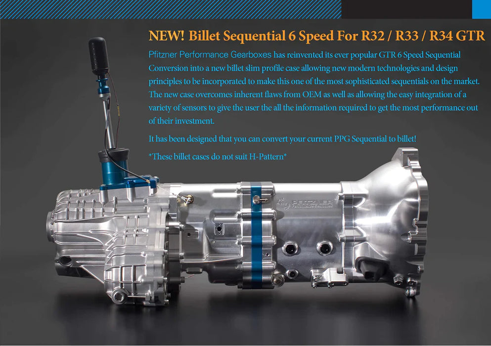 Billet Sequential 6-Speed GTR Transmission