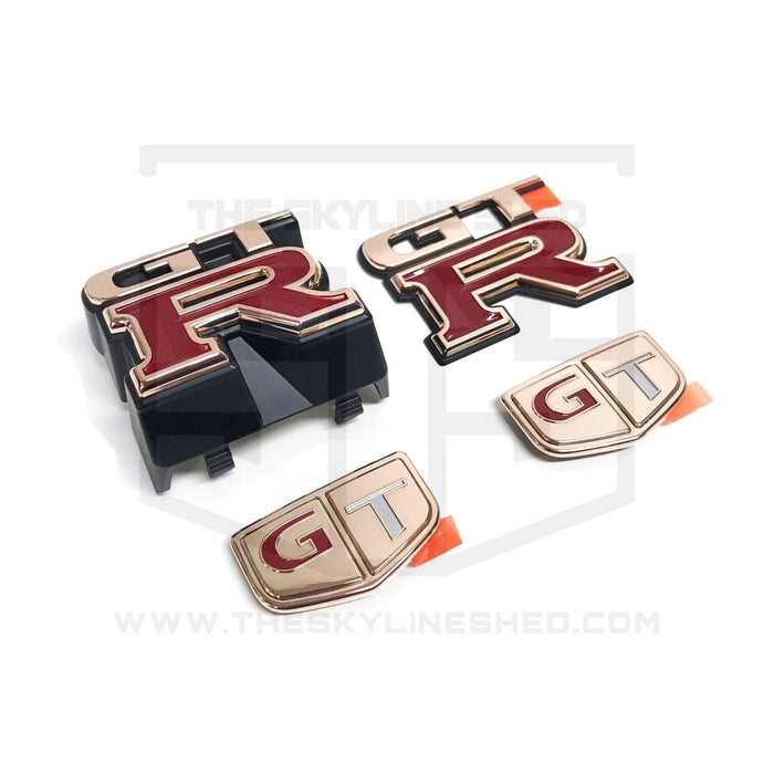 18k Rose Gold Plated R33 GTR Emblem Set