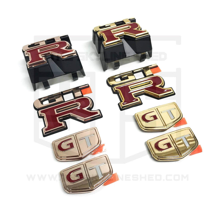 18k Rose Gold Plated R33 GTR Emblem Set