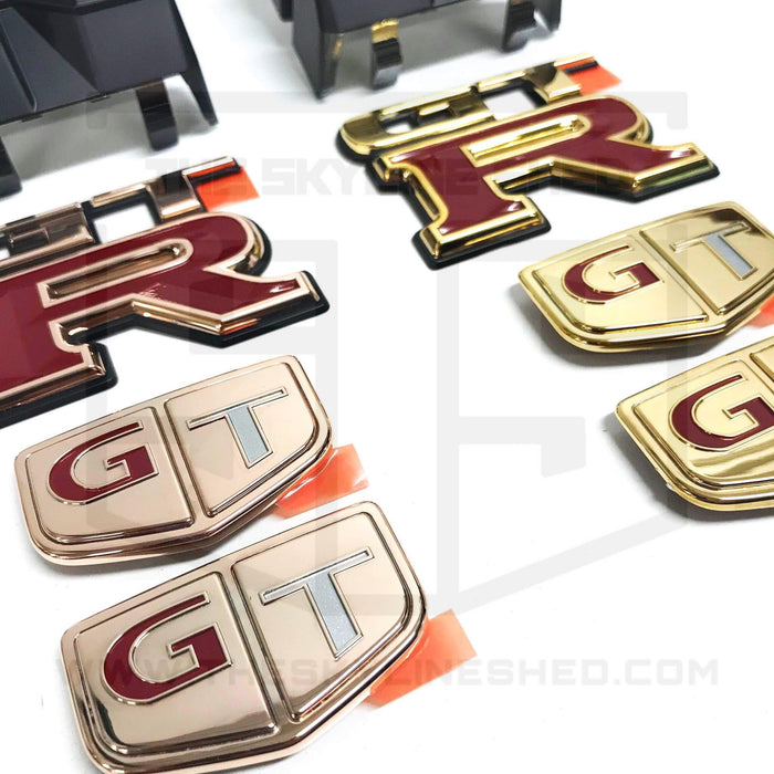 18k Rose Gold Plated R33 GTR Emblem Set