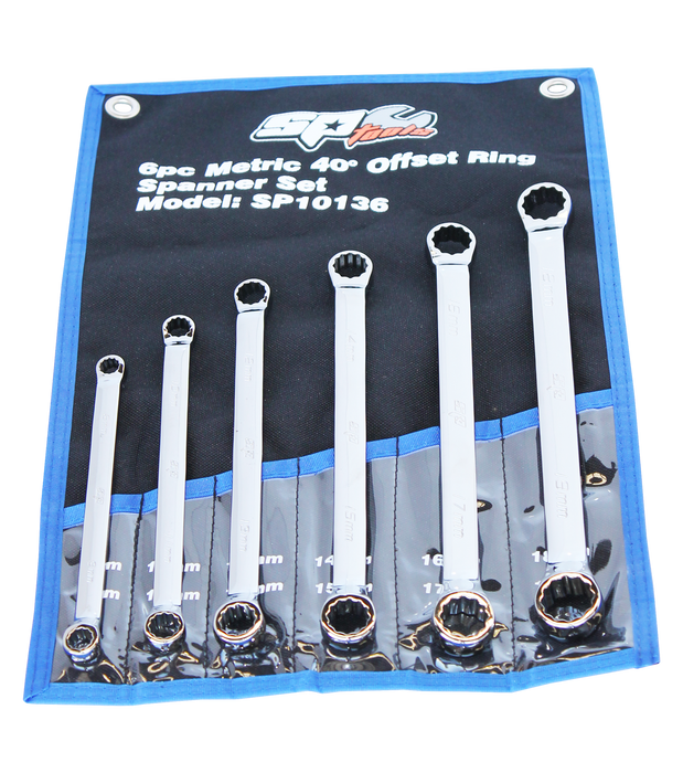 Set Spanner Double Ring 6Pc Metric Sp Tools