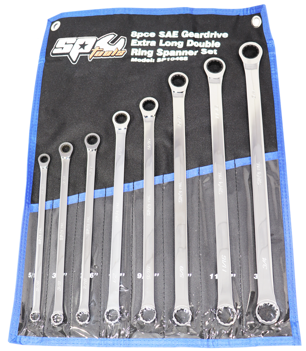 Set Spanner Double Ring Geardrive 8Pc Sptools