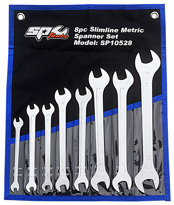 Spanner Set Slimline 8Pc Metric