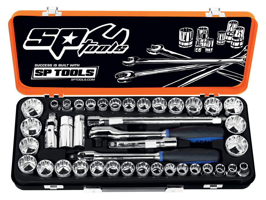 Socket Set 1/2Dr 12Pt 41Pc Metric/Sae