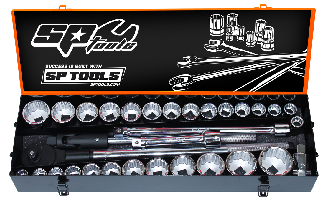 Socket Set 3/4Dr 12Pt 32Pc Metric/Sae