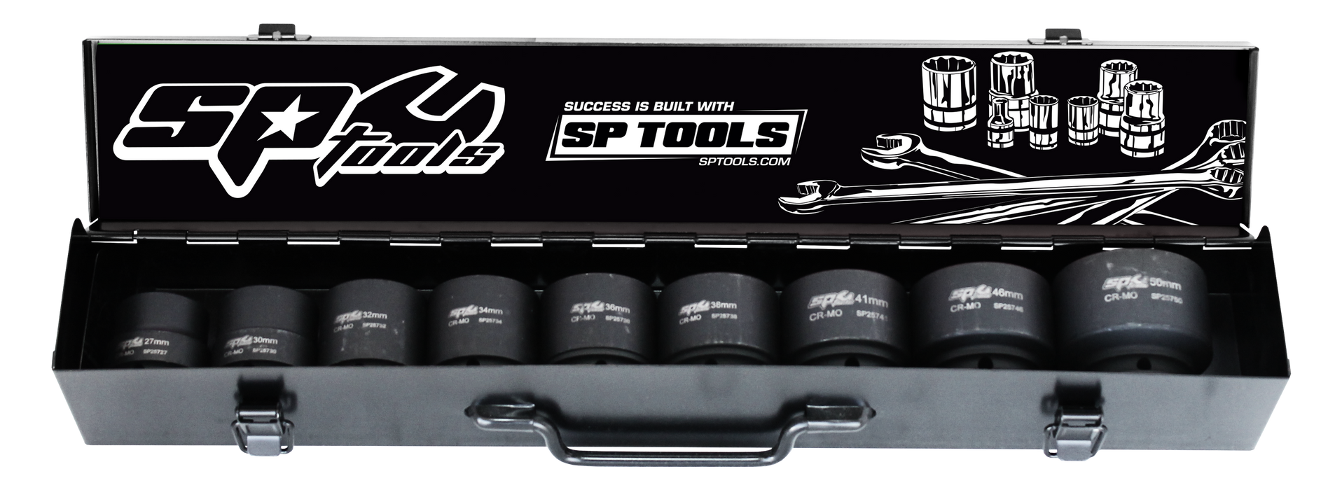 Socket Set Impact 1"Dr 6Pt 9Pc Metric