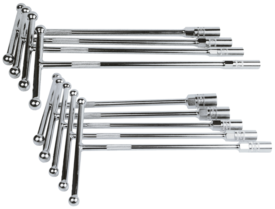 Socket Set 9Pce T-Handle