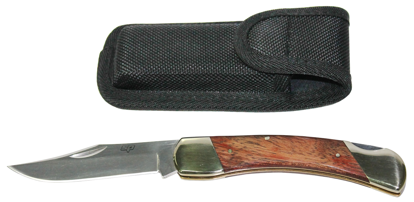 Knife Stock Single Blade Folding Inc Pouch