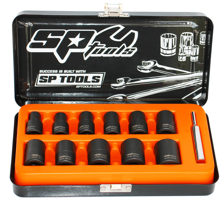 Socket Set Impact Twist 3/8Dr 12Pc Metric