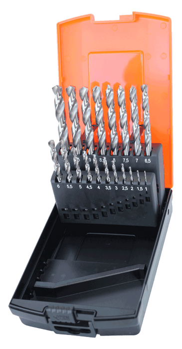 Drill Bit Set 19Pce Hss Metric 1Mm - 10Mm