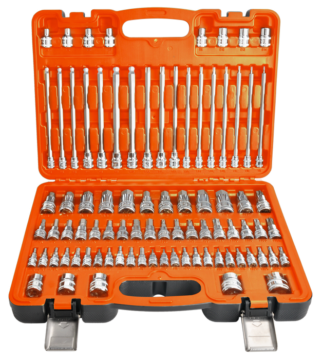 Bit Set - Technician  1/4 - 3/8- 1/2"Dr Metric/Sae  Hex &Torx 84 Piece