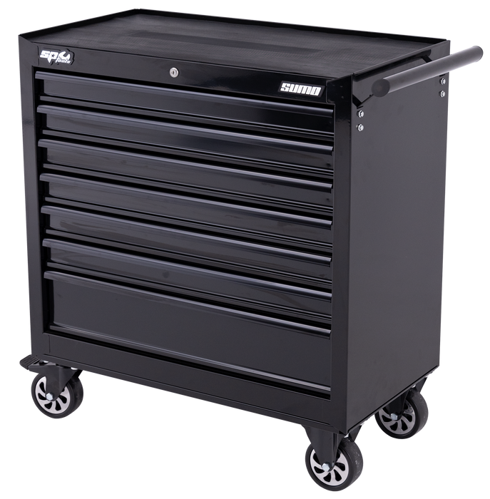 Roller Cabinet - Sumo Series 7 Drawer Black