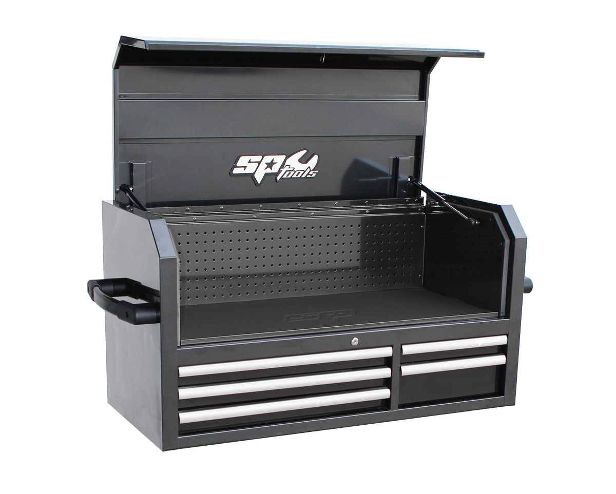 Tool Box - Sumo Series Power Hutch 5 Drawer Black — 770Motorsports