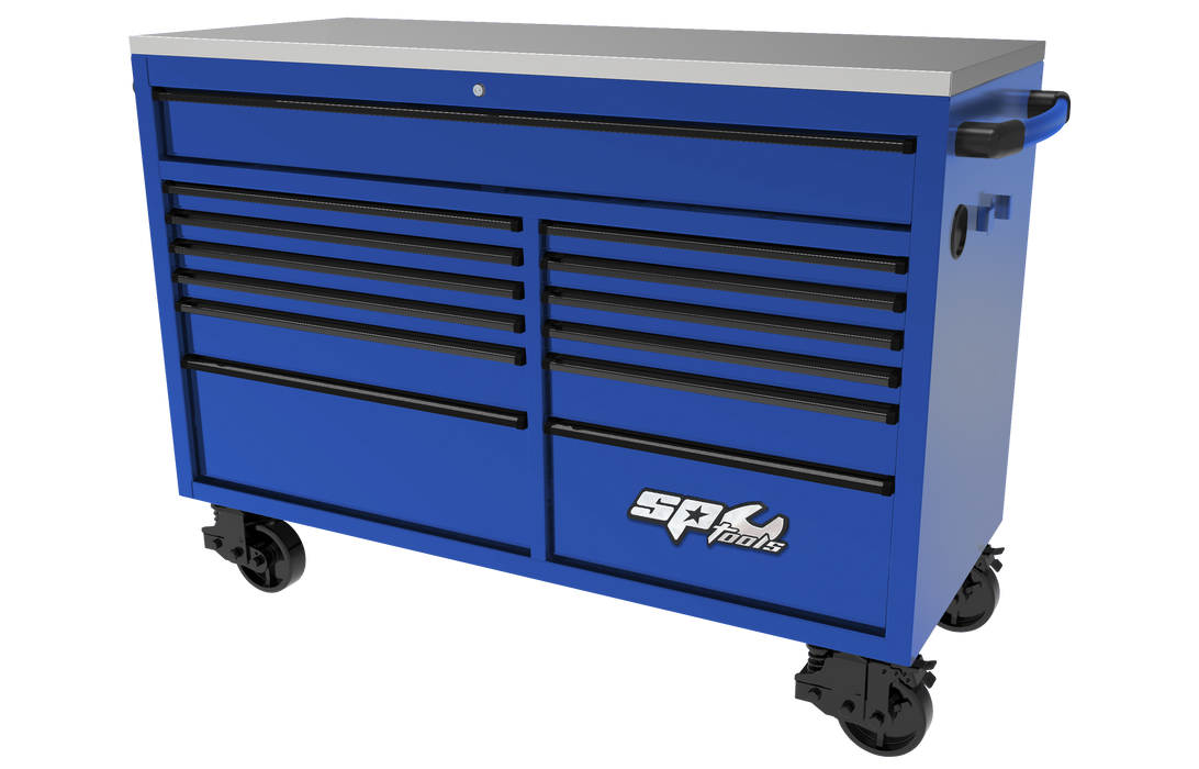 Roller Cabinet - Usa Series 59" Blue/Black