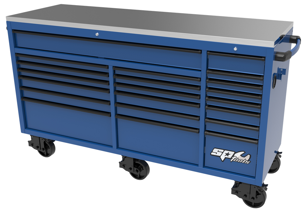 Roller Cabinet - Usa Series 73" Usa Series Blue/Black