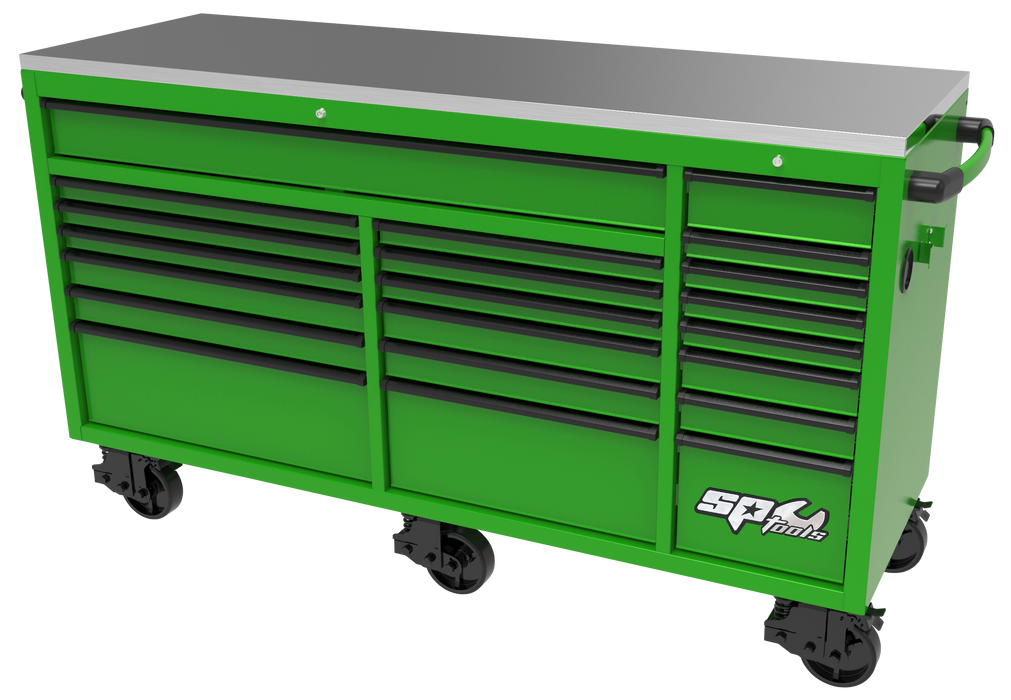 Roller Cabinet - Usa Series 73" Usa Series Green/Black