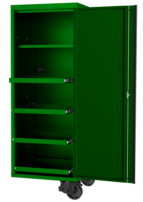 Side Locker - Usa Series 27" 4 Shelf Green/Black