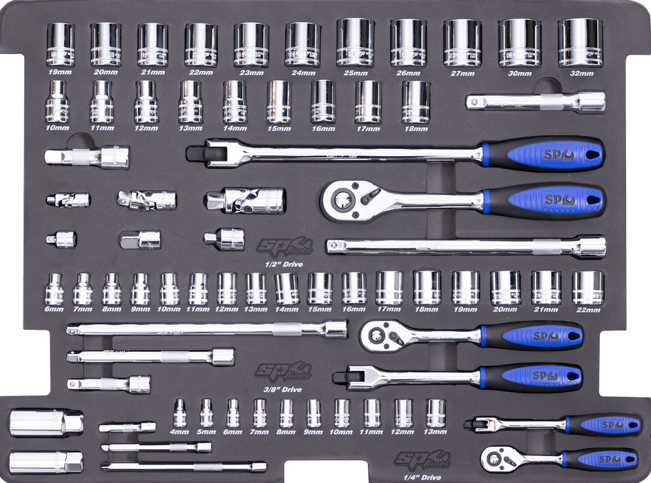 Eva Toolkit - 70Pc Metric - Socket And Accessories