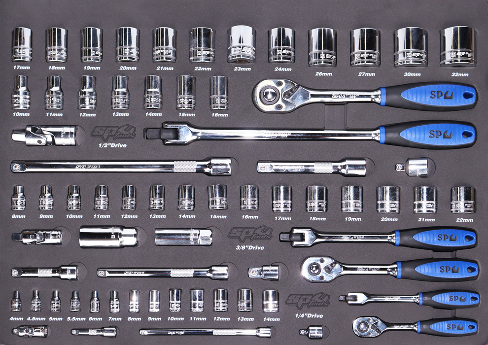 Eva Toolkit - 67Pc Metric - Socket And Accessories