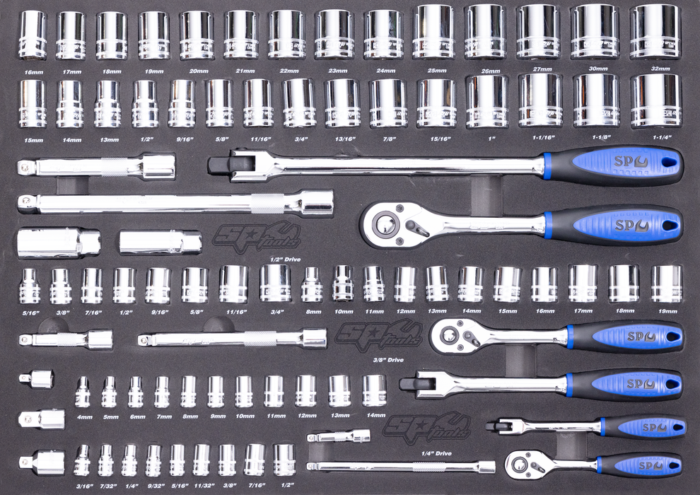 Eva Toolkit - 85Pc Metric/Sae- Socket And Accessories