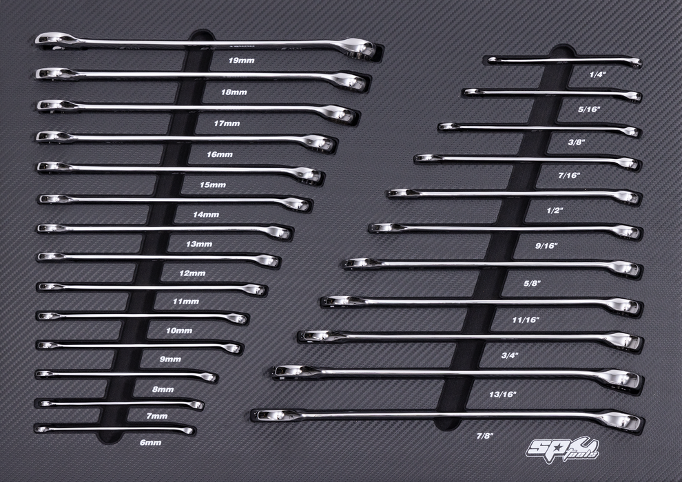 Eva Toolkit - 25Pc Metric/Sae - Quad Dr Roe Spanners