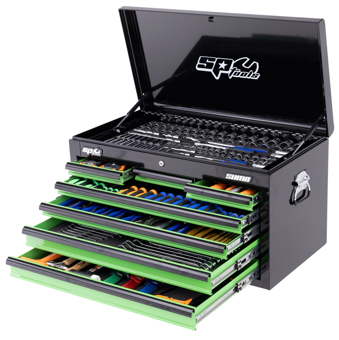 Toolkit 409Pc Metric/Sae - Sumo Series 7 Drawer Black/Green