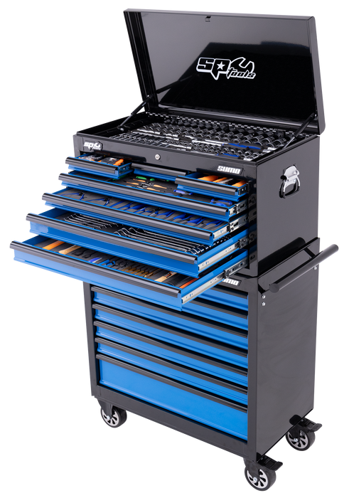 Toolkit 417Pc Metric/Sae - Sumo Series 14 Drawer Black/Blue Foamed