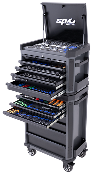 Toolkit 629Pc Metric/Sae - Tech Series 14 Drawer Diamond Black