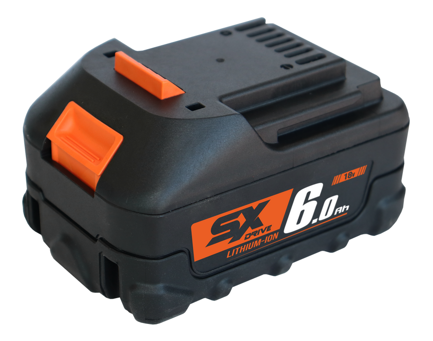 Cordless - Battery Pack - 18V Lithium-Ion - 6.0Ah - Sx Drive