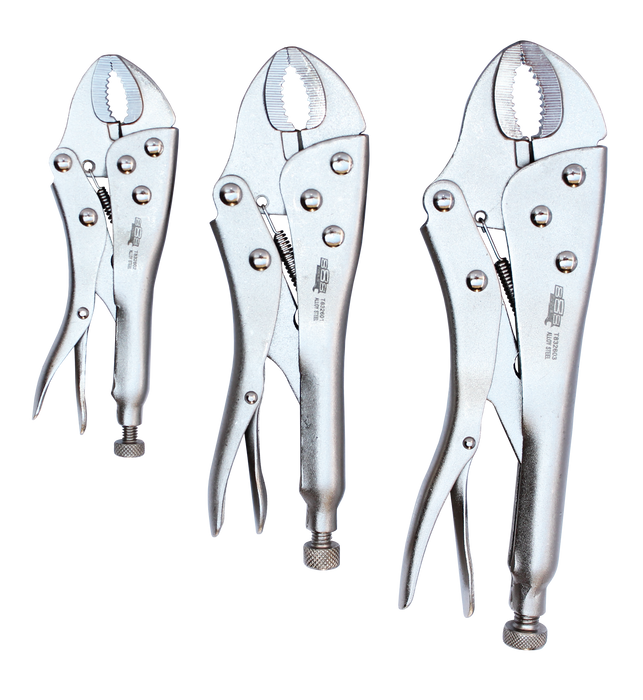 Plier Locking Curved Jaw 3Pcs Set