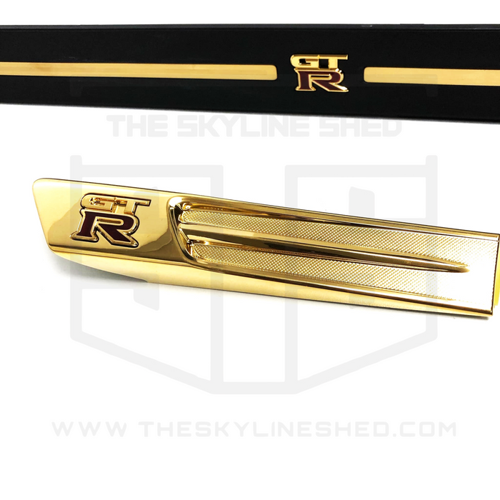 22k Gold Plated R35 GTR Emblem Set