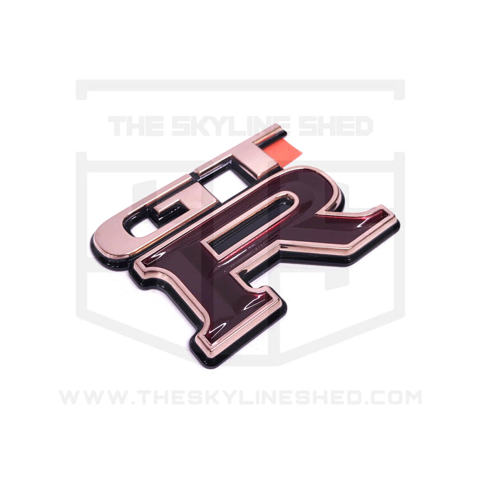 18k Rose Gold Plated R34 GTR Emblem Set