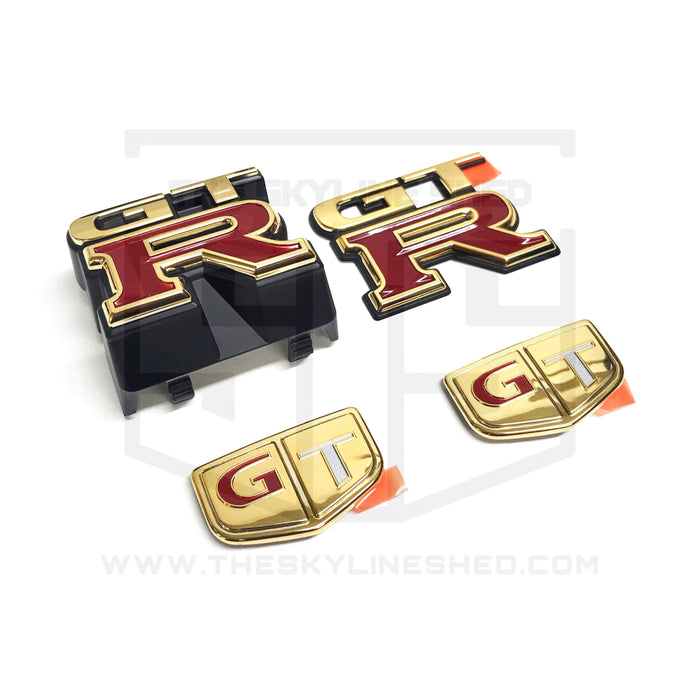 22k Gold Plated R33 GTR Emblem Set