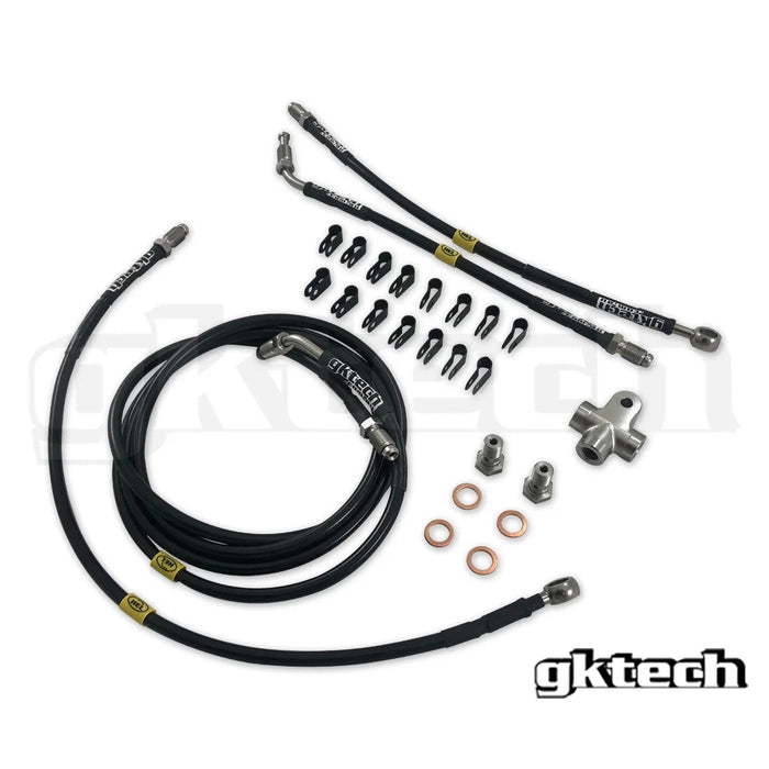 Stainless Steel Braided Teflon ABS Delete kit to suit R32 / R33 / R34