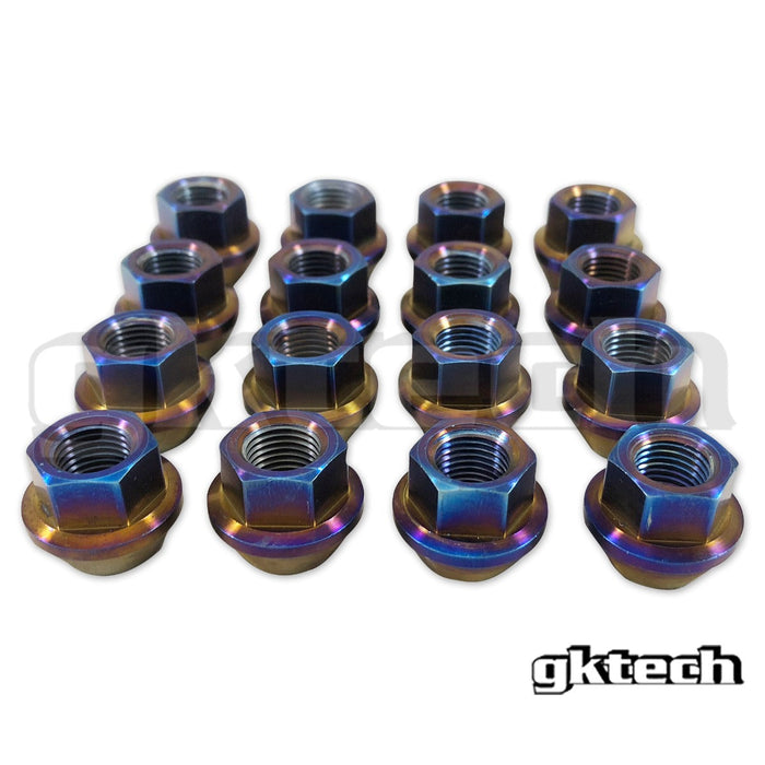 Open Ended Burnt Titanium Lug Nuts