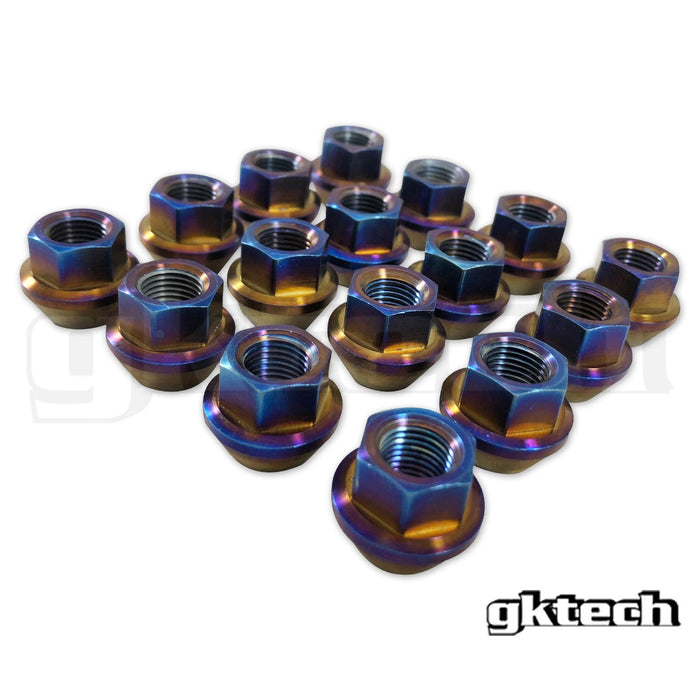 Open Ended Burnt Titanium Lug Nuts