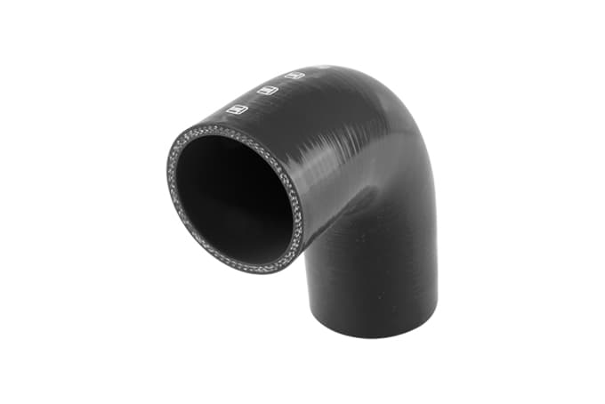 Silicon Hose 90 Reducer Elbow 2.50"-2.75" Black