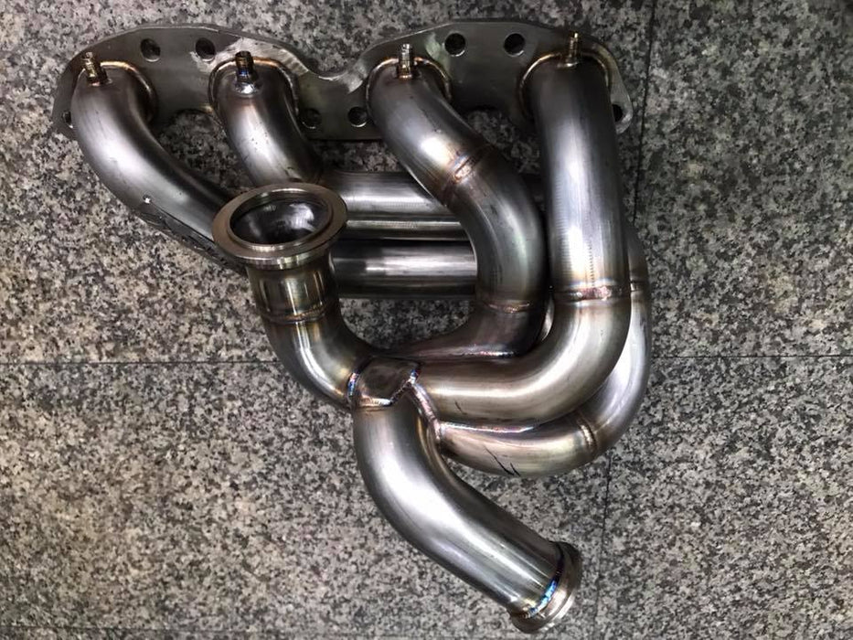 Stainless Tubular SR20 Silvia S13 S14 S15 GREDDY TRUST Mid Mount Replacement TD06 Exhaust Manifold