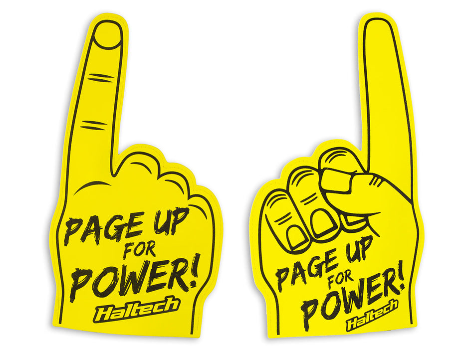 Haltech "Page Up for Power" Foam Finger HT-309023