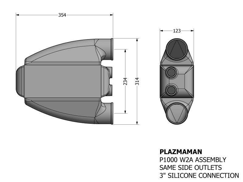 PZ-1000HP Water 2 Air Pro Intercooler Series