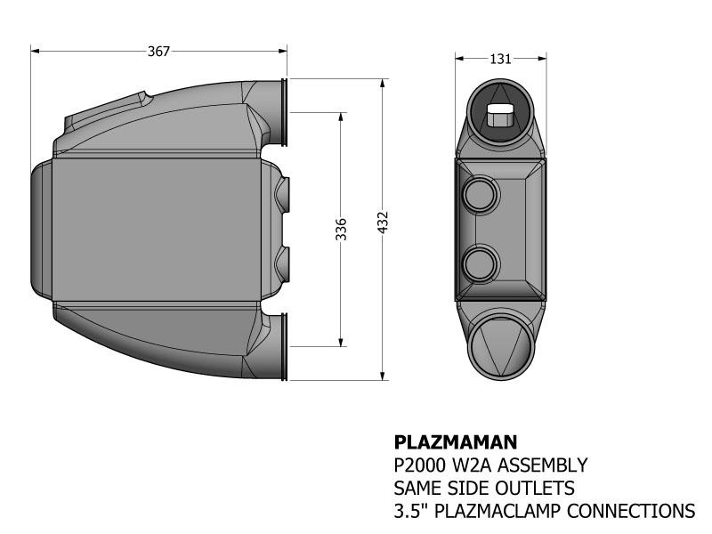 PZ-2000HP Water 2 Air Pro Intercooler Series