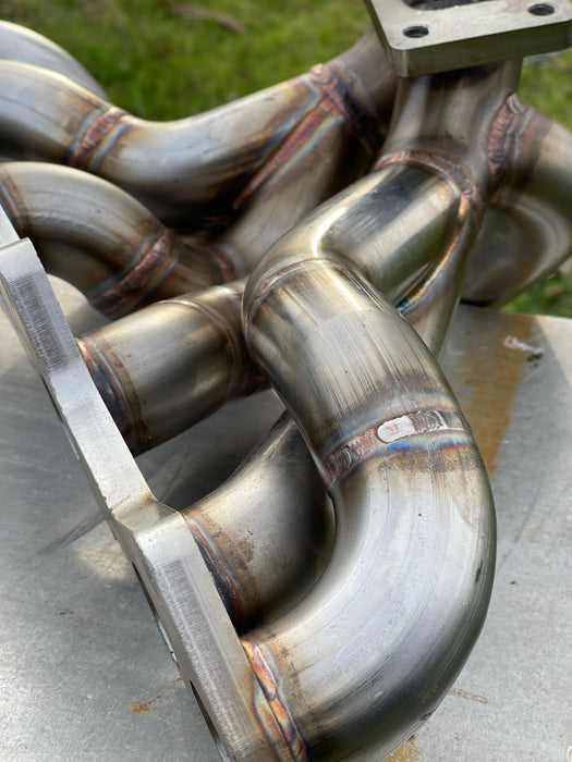 Toyota 1JZ-VVTi  High Mount Stainless Steel Tubular Twin Scroll Exhaust Manifold JZX100 JZX110 Chaser Mark2